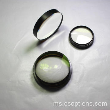 Pemasangan lensa sfera bersalut BBAR